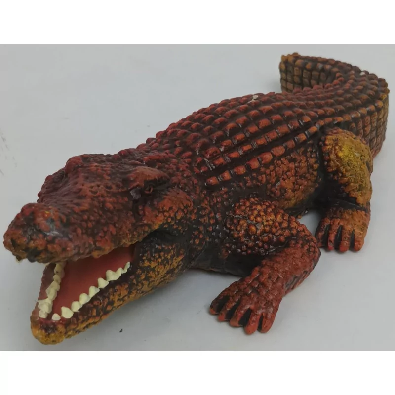 Statue crocodile rouge - 1