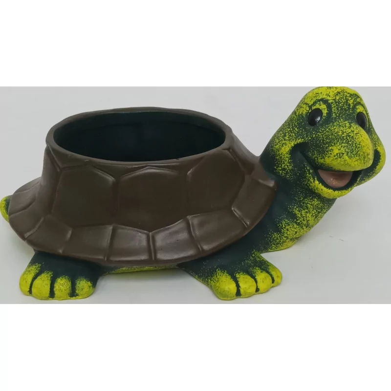 Statue tortue pot - 1