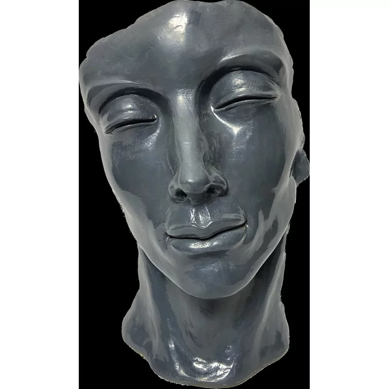 Masque d'homme gris anthracite - 1